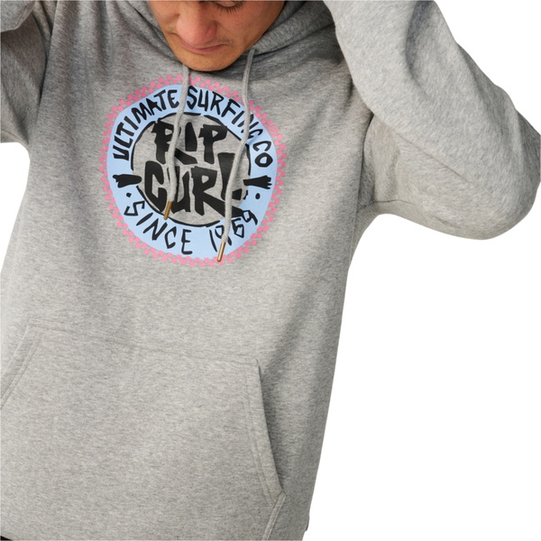 2026 Rip Curl Mens Streamline Hoodie 0CRMFL - Grey Heather